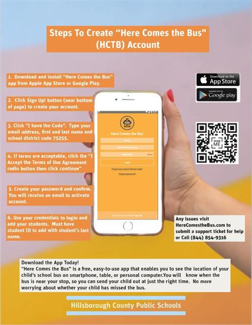 Steps to Create "Here Comes the Bus" (HCTB) Account